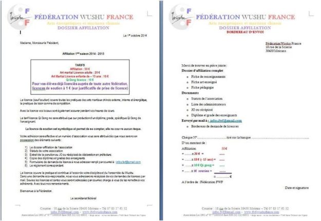 Affiliation Nous rejoindre est simple avec des licences Adultes, Enfants, Spécif...