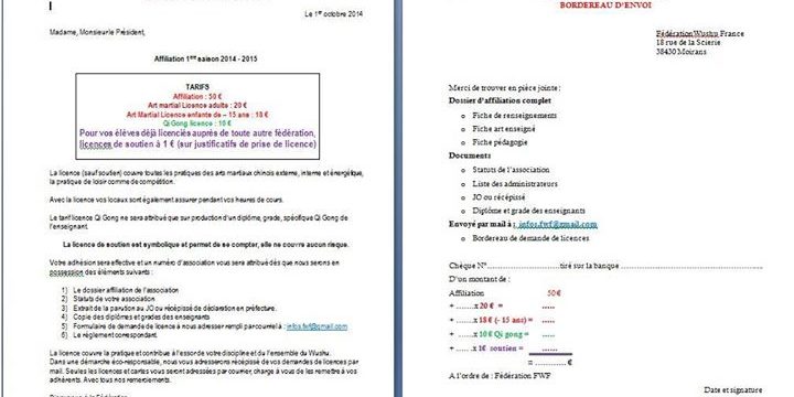 Affiliation Nous rejoindre est simple avec des licences Adultes, Enfants, Spécif...