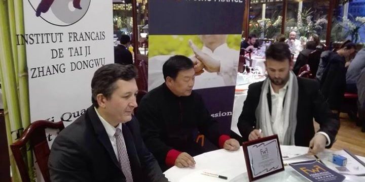 Cérémonie de partenariat entre L'IFTJZD de Maître Zhang Dongwu et la FWF