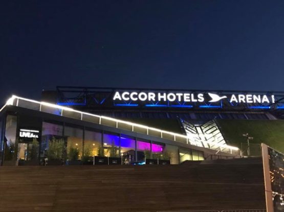 FWF - Fédération Wushu France added 2 new photos — at AccorHotels Arena.