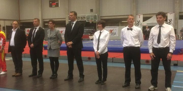 FWF - Fédération Wushu France added a new photo — at Sporthal Sint-Gillis-Dender...