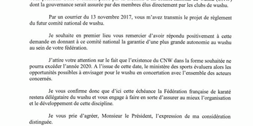 La nouvelle vient de tomber, le Ministère des Sports reconduit la délégation du ...